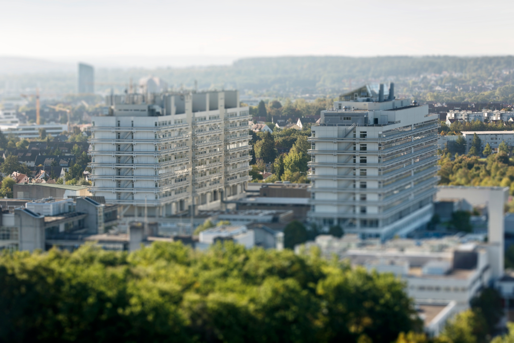 Die beiden Türme des naturwissenschaftlichen Zentrums