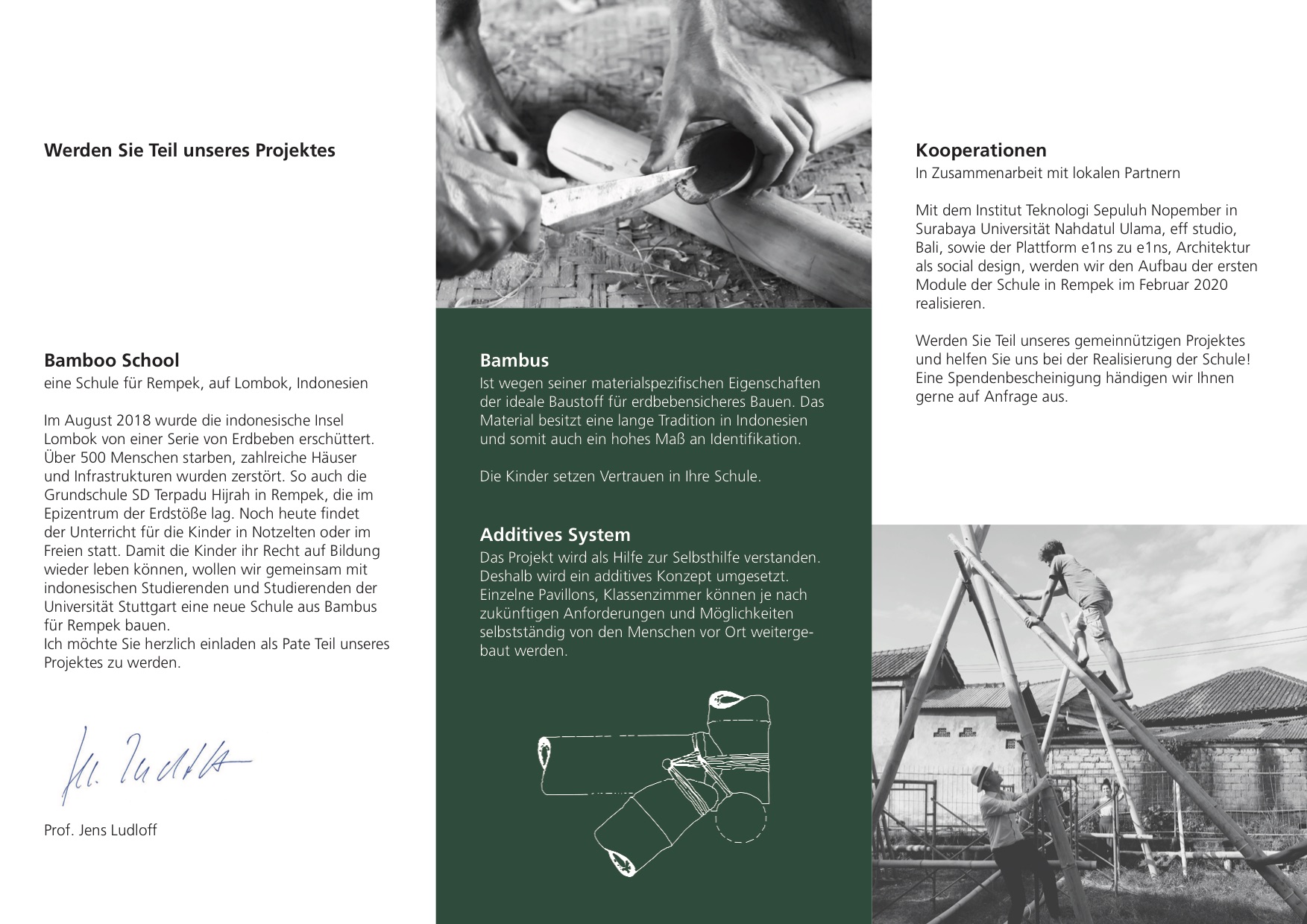 Bamboo Education II – Schulbau in Indonesien
