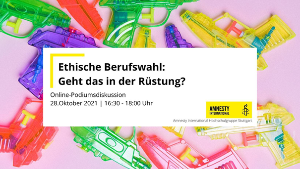 Ethik in der Berufswahl - Online Podiumsdiskussion