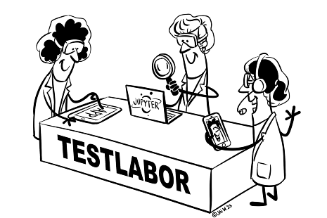 Symbolic image for testing new software