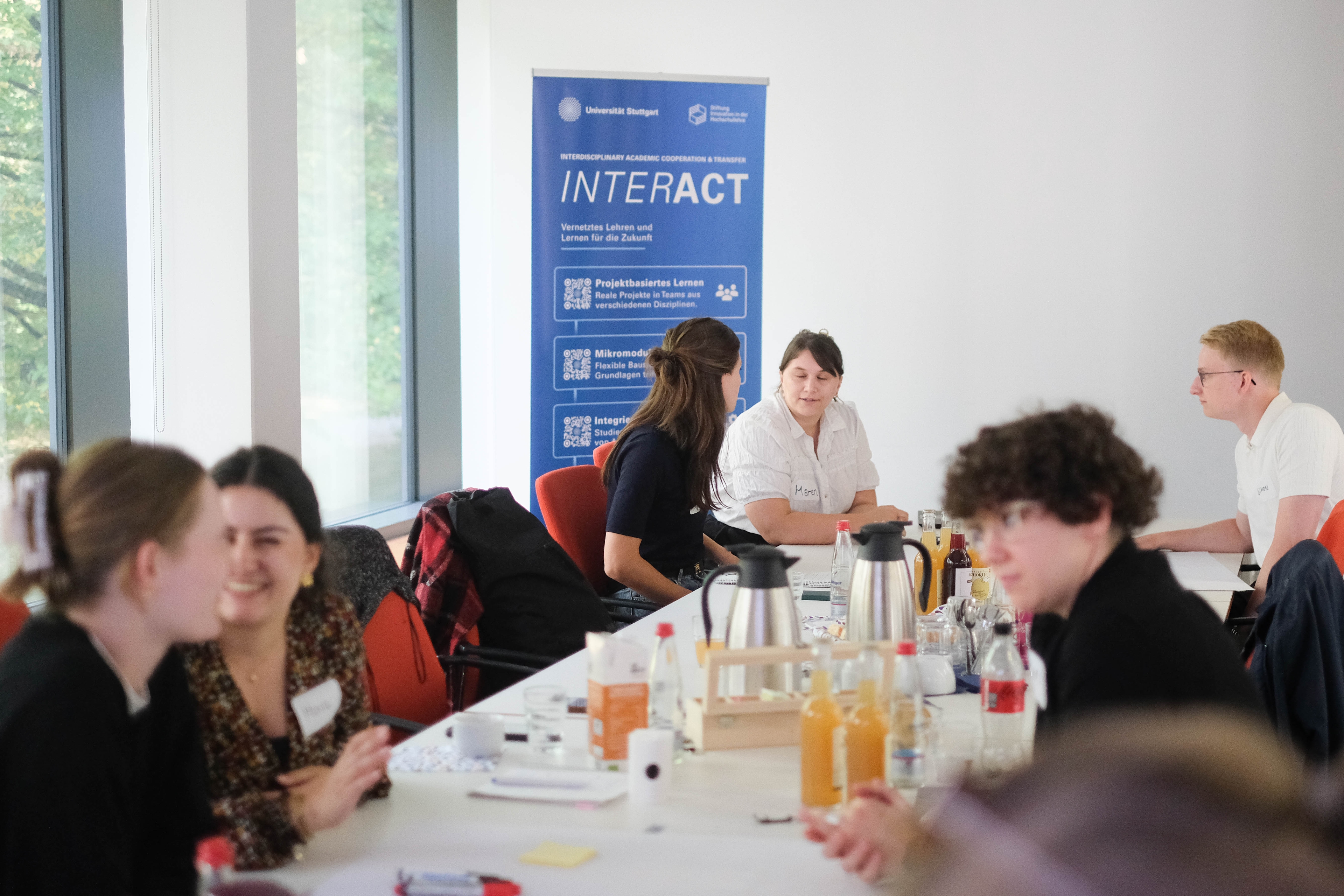 Workshop participants engaged in lively discussion