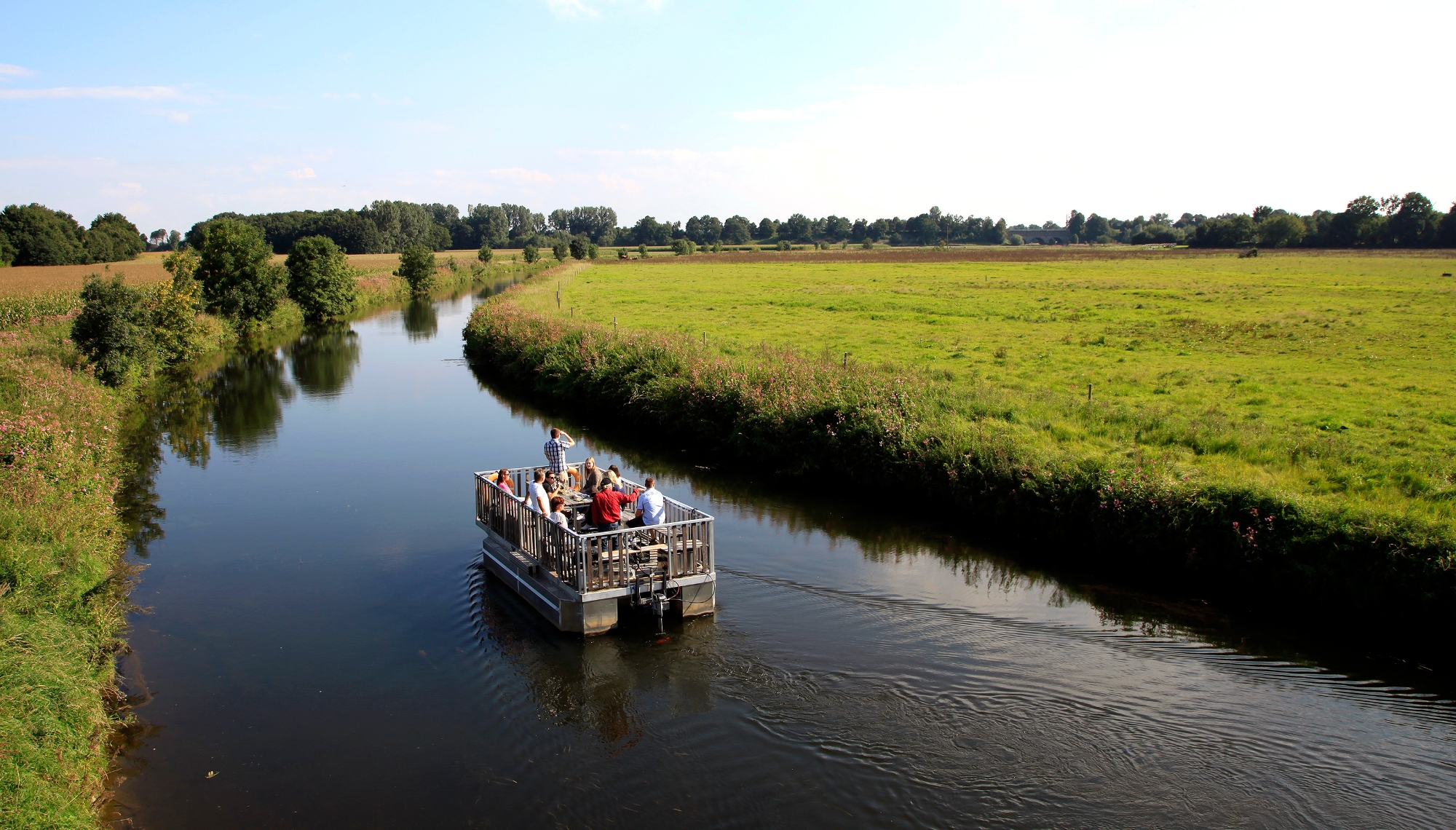 Floßfahrt in der Steveraue 