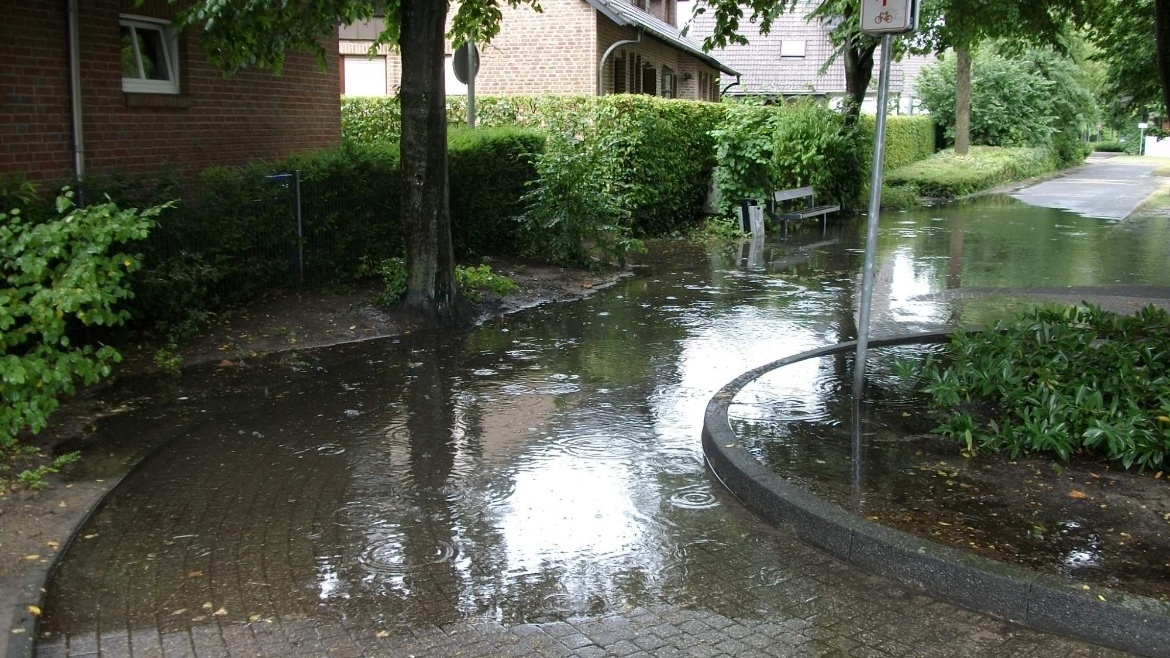 Überflutung in Olfen 