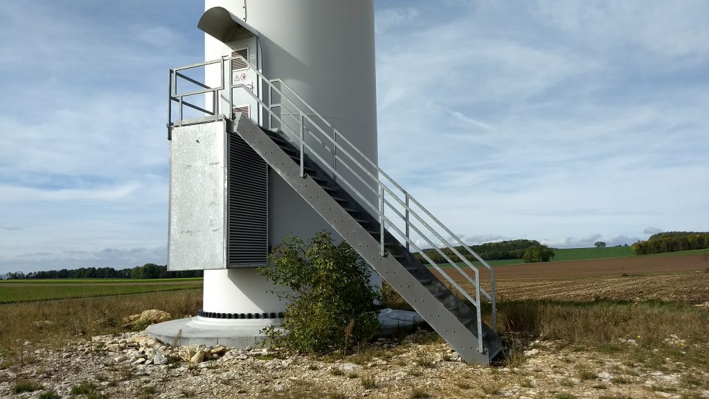 Aufgang Windrad